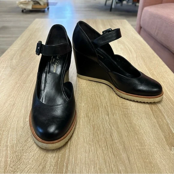 Robert Clergerie Black Wedges - Picture 1 of 11
